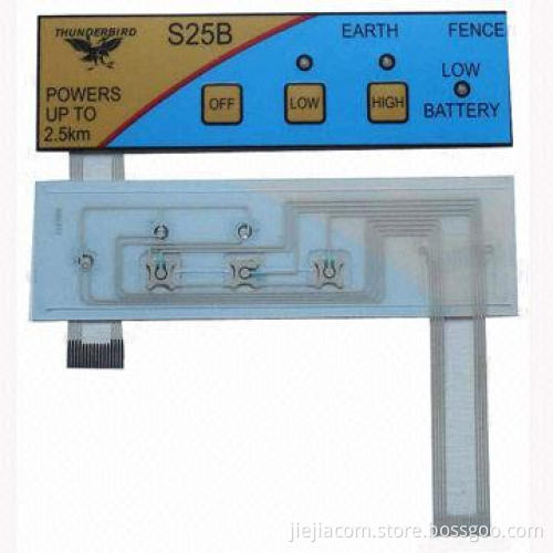 Metal dome LED membrane switches/membrane keypads